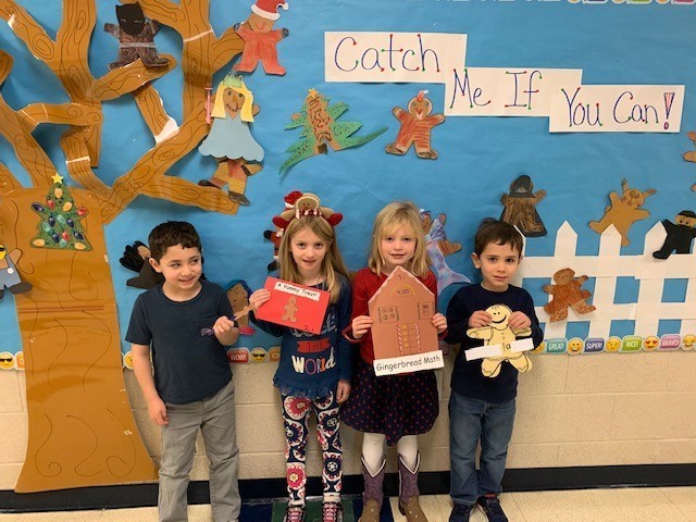 Kindergarteners Chase the Gingerbread Man