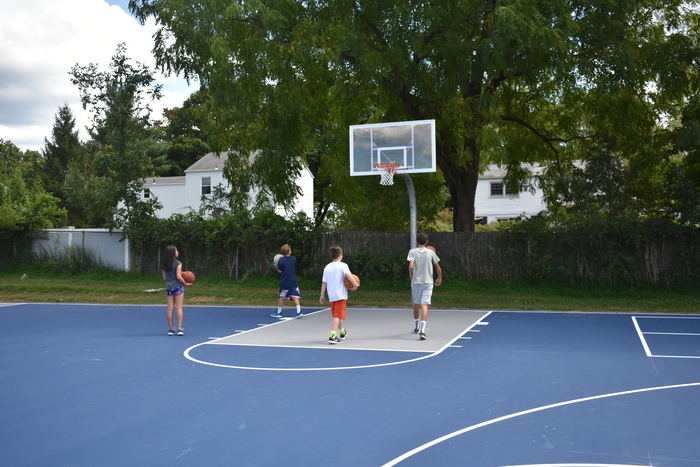 Renovated basketball courts